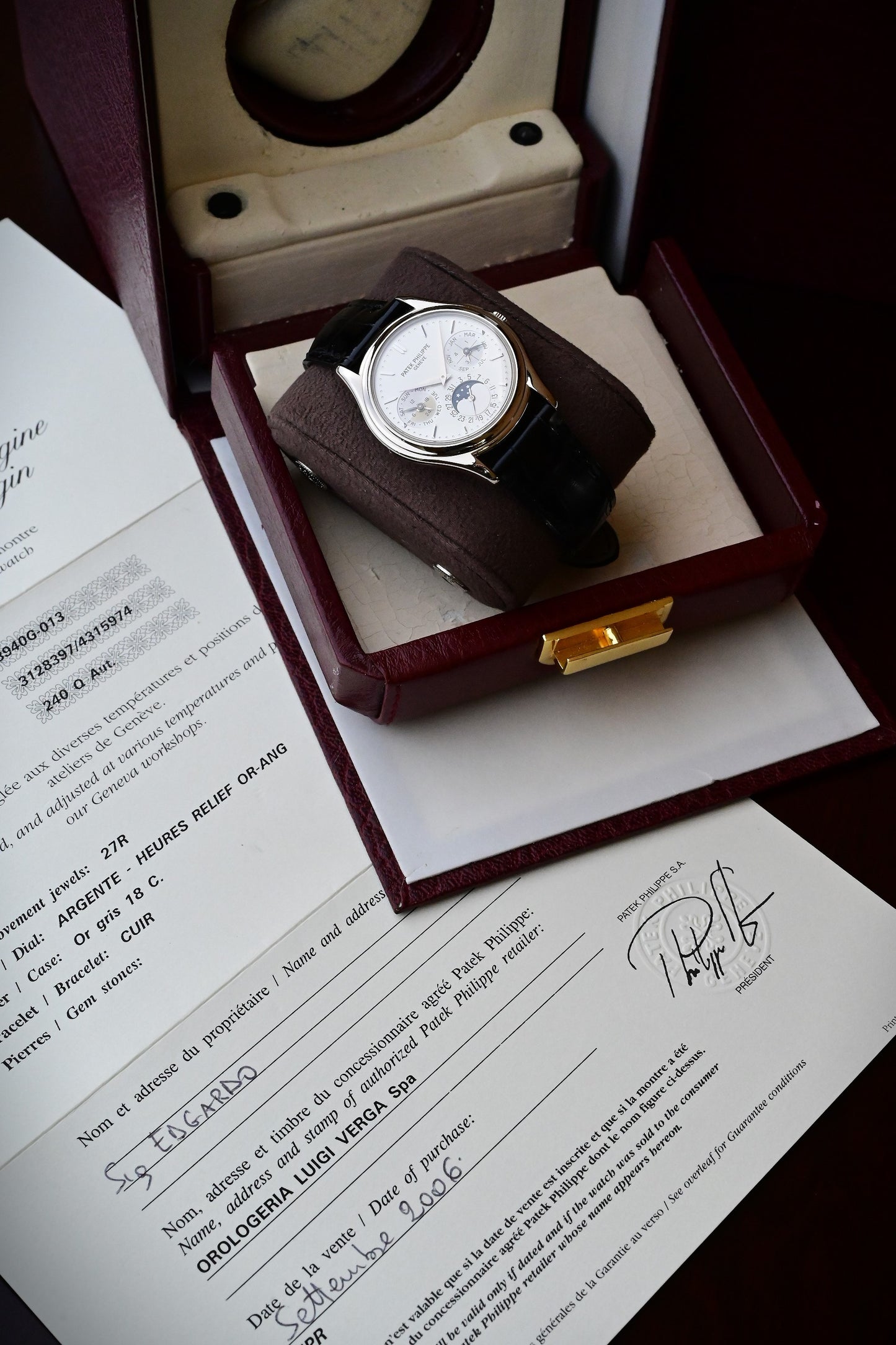 PATEK PHILIPPE 3940G-013 Calendrier Perpétuel
