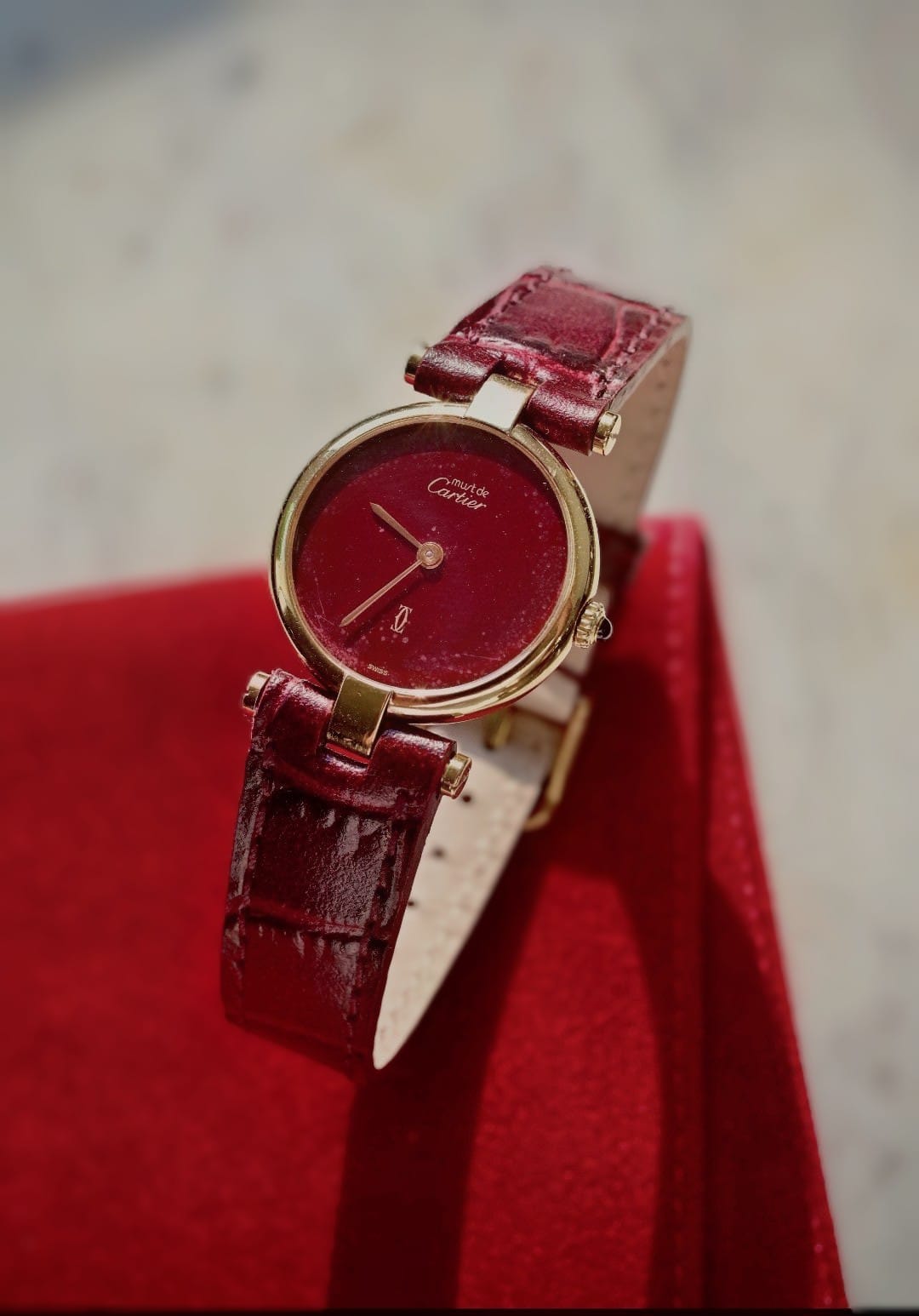 CARTIER Must Vendôme "Red dial"