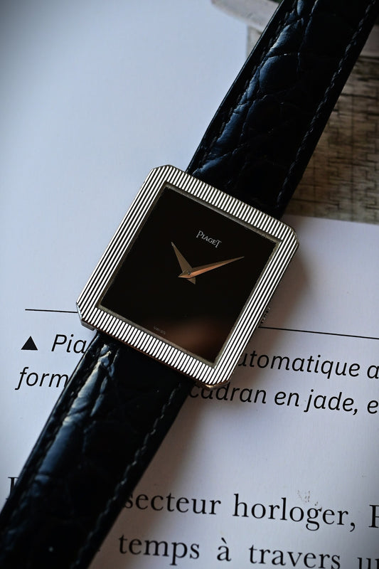 PIAGET Protocole Onyx "White gold" Ref. 9154