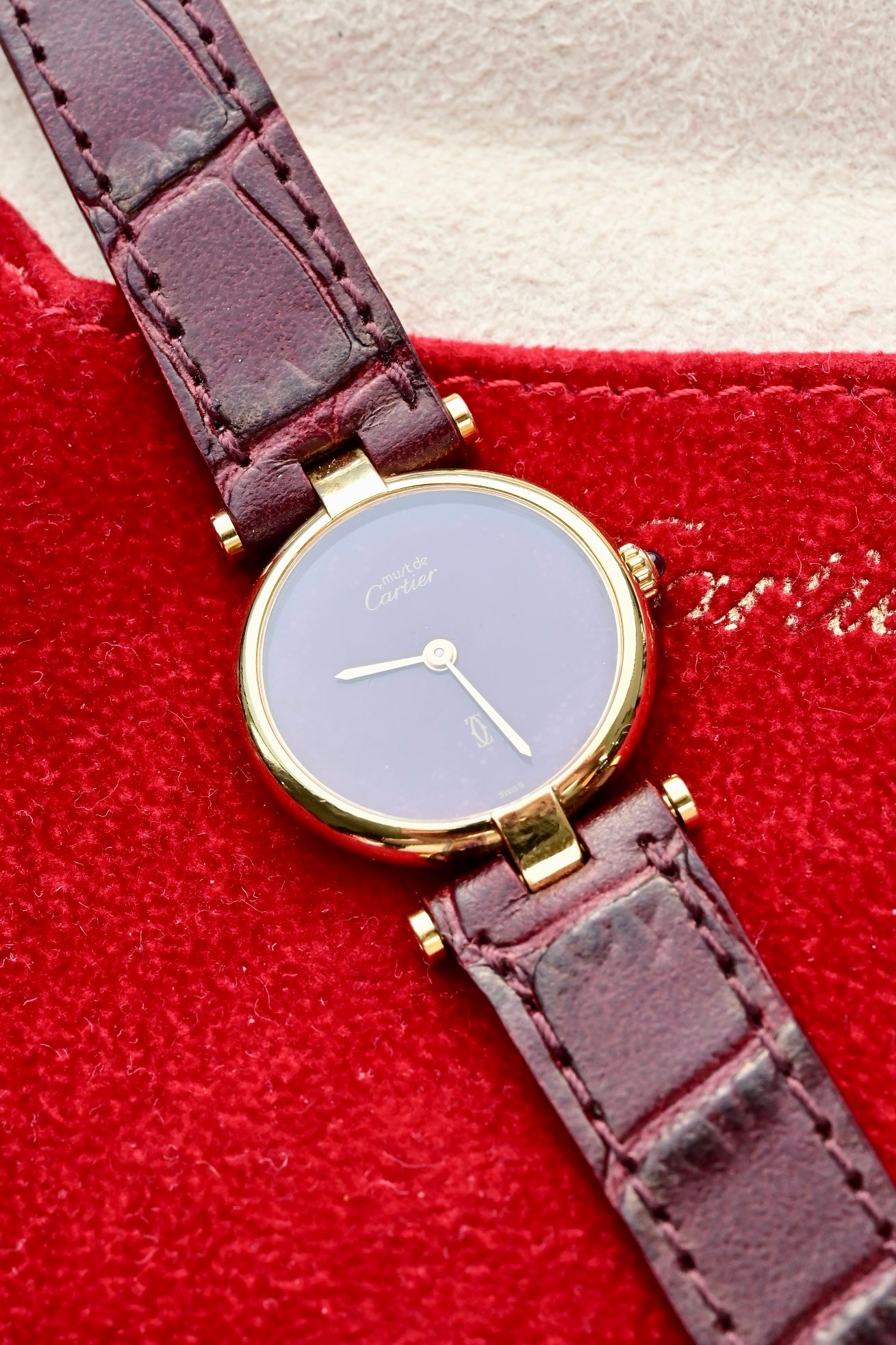CARTIER Must Vendôme "Red dial"