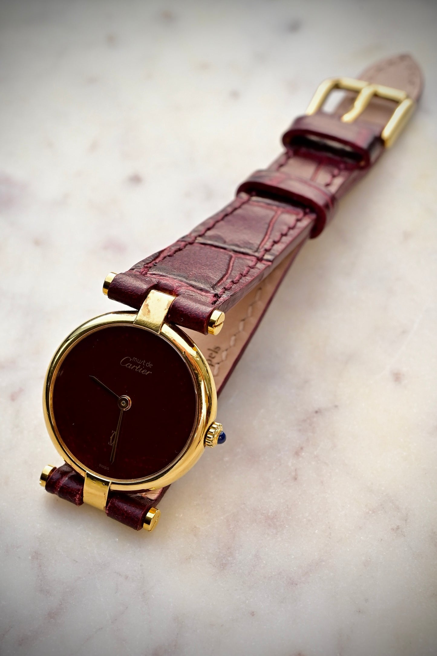 CARTIER Must Vendôme "Red dial"