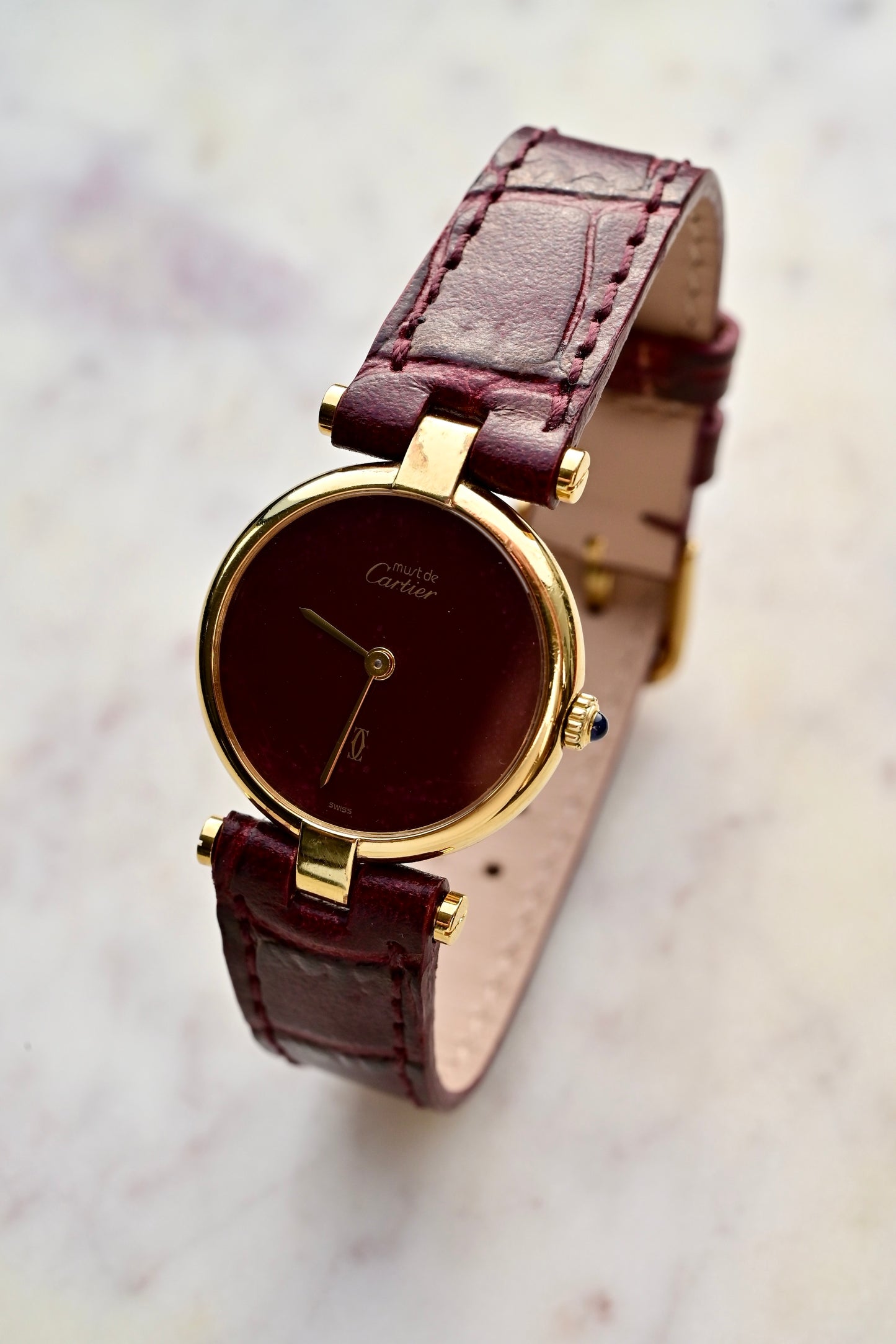 CARTIER Must Vendôme "Red dial"