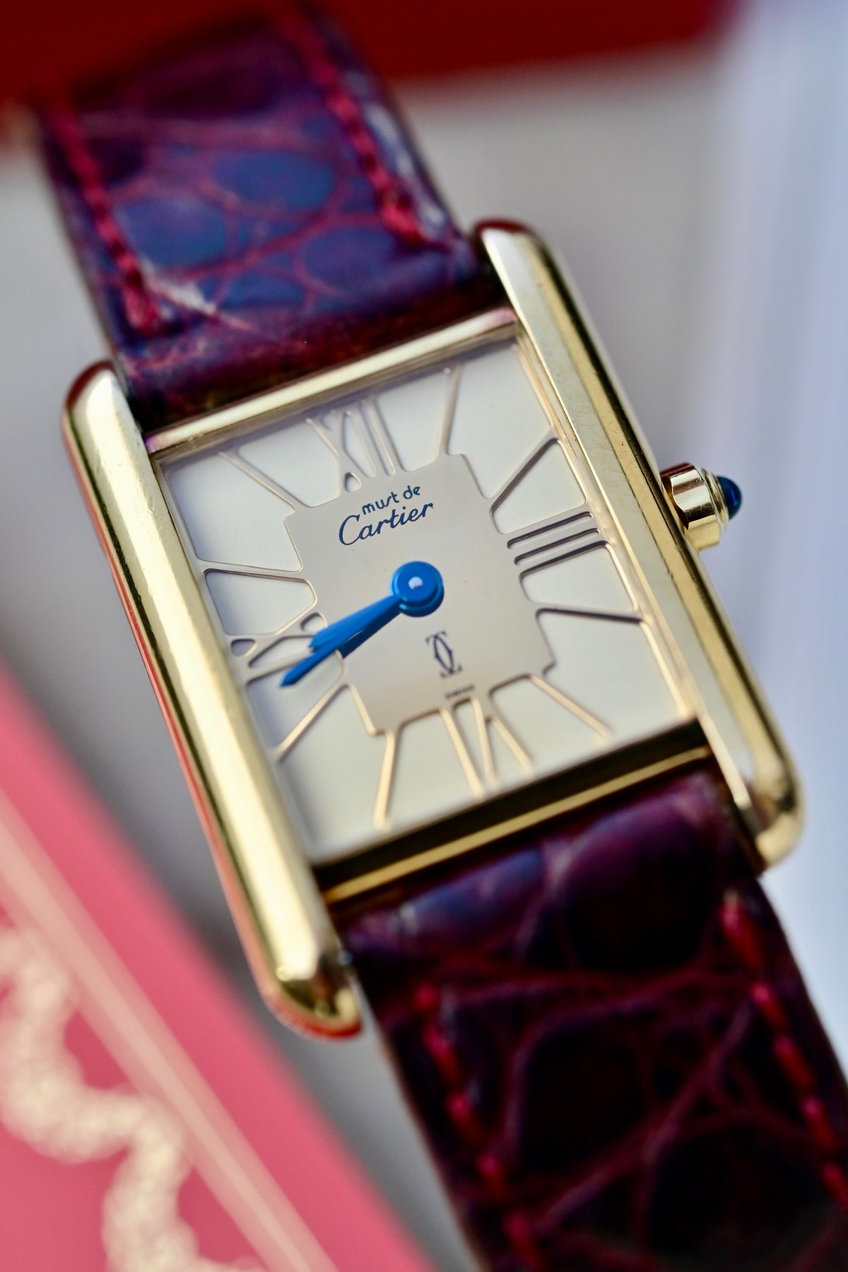 CARTIER Tank Must "Ivory mirror dial" Ref. SM 366001