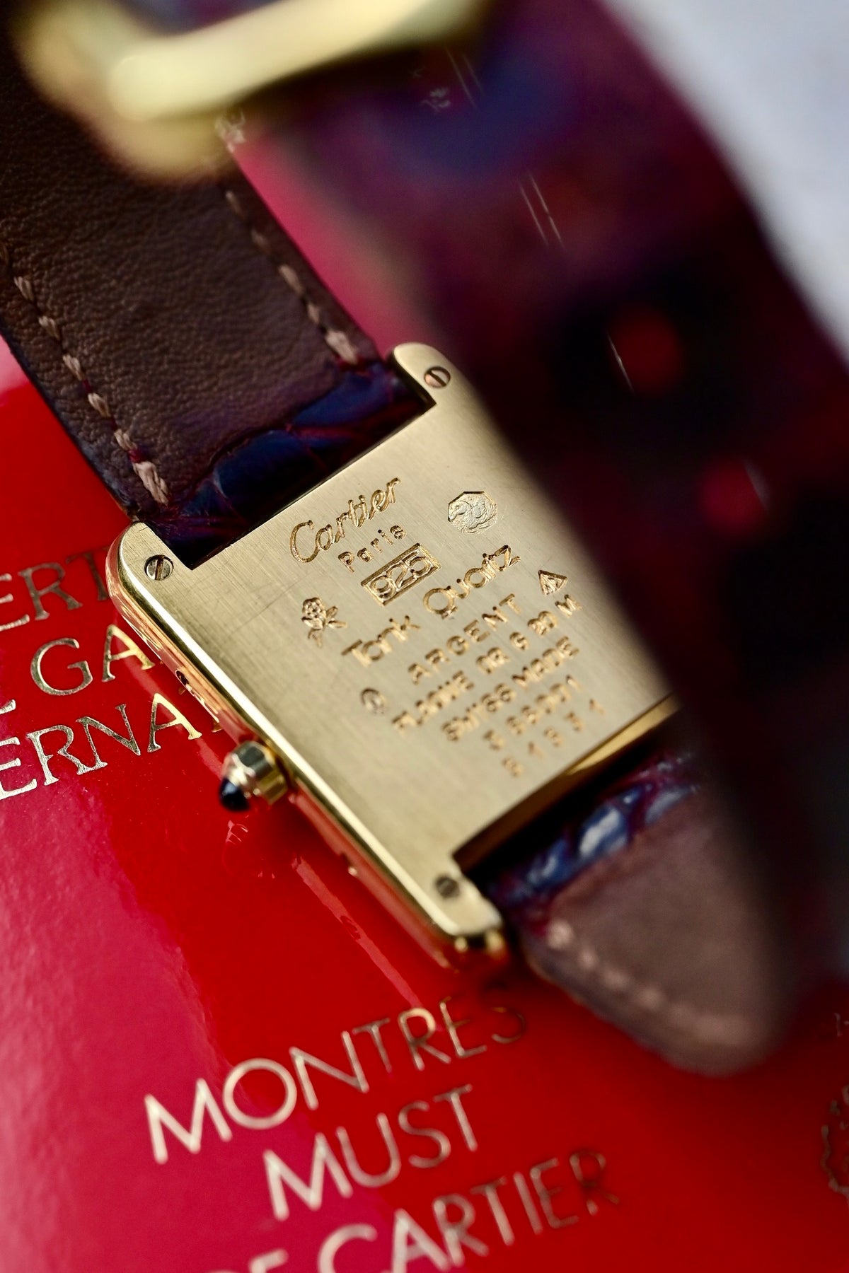 CARTIER Tank Must "Ivory mirror dial" Ref. SM 366001