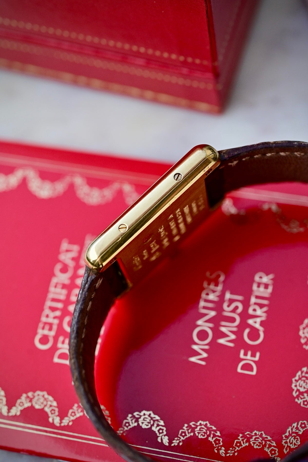 CARTIER Tank Must "Ivory mirror dial" Ref. SM 366001