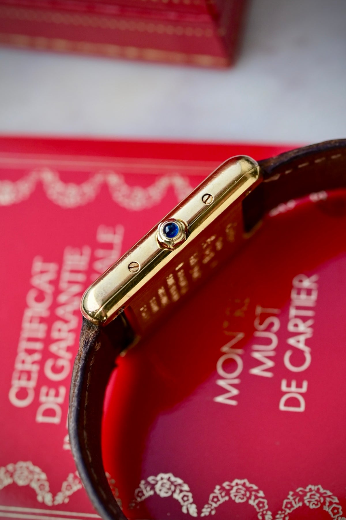 CARTIER Tank Must "Ivory mirror dial" Ref. SM 366001