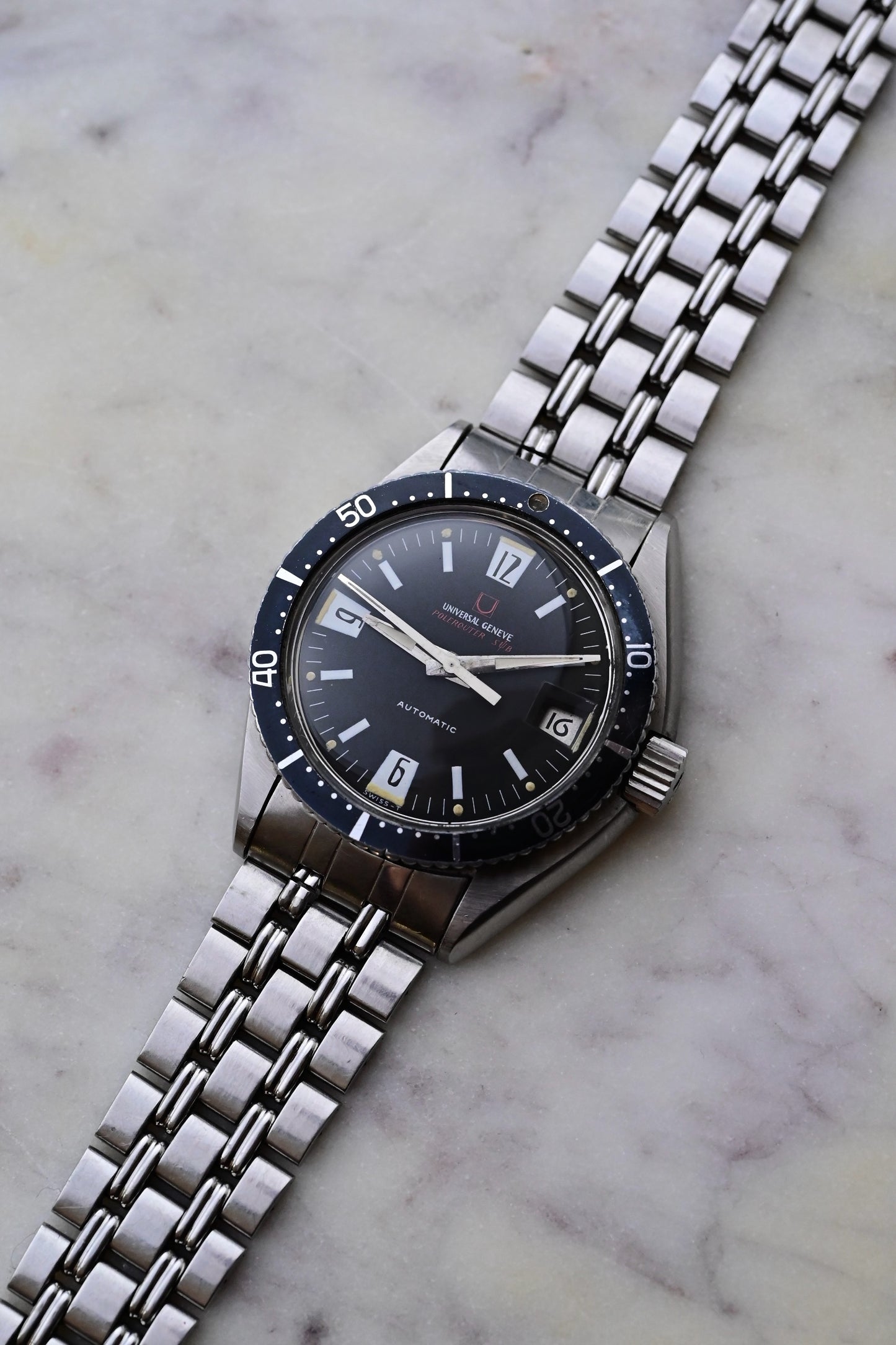 UNIVERSAL GENEVE Polerouter Sub "Asymétrique" Ref. 869109